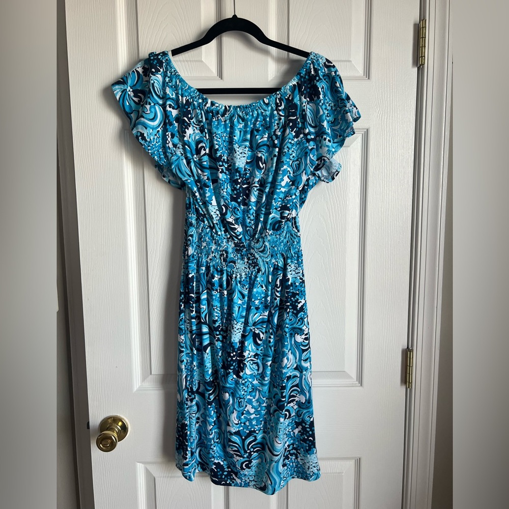 Lilly Pulitzer Size Small Clarett Flutter Sleeve dress. In EUC. Worn once!
